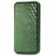 OnePlus Nord N30 SE leather case with a stylish rhombus imprint - Green For Discount