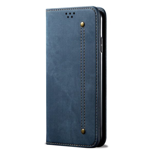 Jeans Samsung Galaxy M15 flip case - Blue Fashion