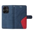 Textured Xiaomi Redmi 13 leather case with strap - Blue Online Hot Sale