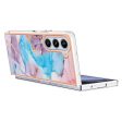 Marble design Samsung Galaxy Z Fold5 cover - Milky Way Marble Blue Fashion