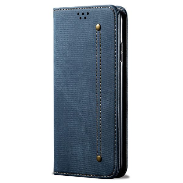 Jeans iPhone 16 Plus flip case - Blue Online now