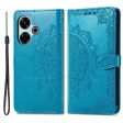 Mandala Xiaomi Redmi 13 leather case - Blue For Sale