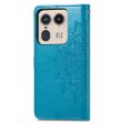 Mandala Motorola Edge 50 Ultra   Motorola Moto X50 Ultra leather case - Blue Supply