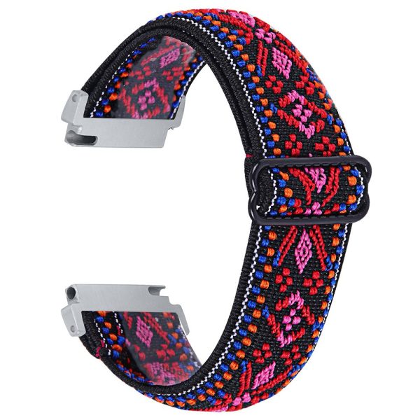 For Verizon Gizmo Watch 3 Elastic Nylon Strap Stylish Pattern Smartwatch Band - Style G Online Hot Sale