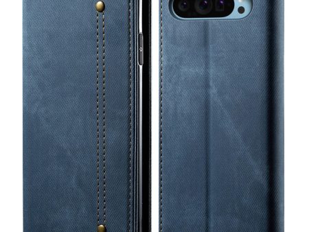 Jeans Google Pixel 9   Google Pixel 9 Pro flip case - Blue For Sale