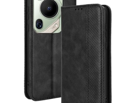 Bofink Vintage Huawei Pura 70 Ultra   Huawei Pura 70 Pro leather case - Black Sale