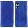 Sony Xperia 5 VI genuine leather case with magnetic closure - Blue on Sale