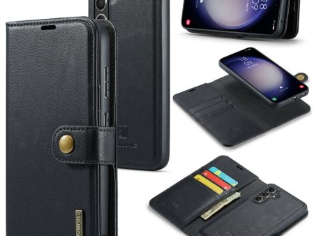 DG.MING Samsung Galaxy A15 2-in-1 wallet case - Black For Sale