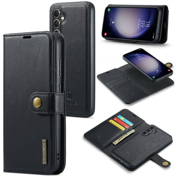 DG.MING Samsung Galaxy A15 2-in-1 wallet case - Black For Sale