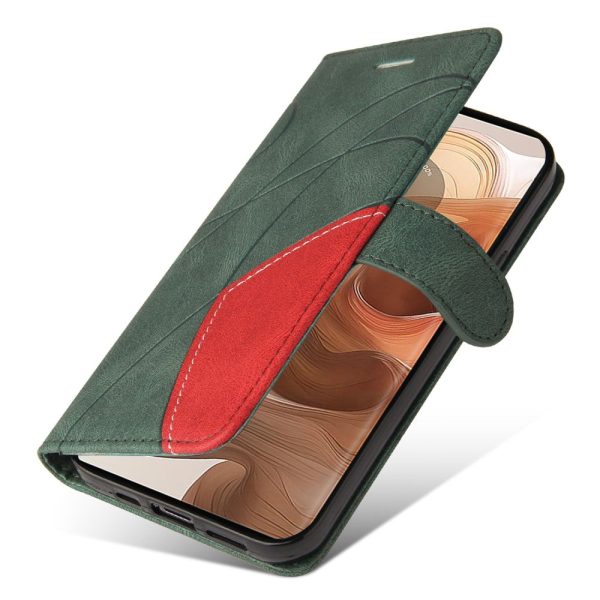 Textured Motorola Edge 50 Ultra   Motorola Moto X50 Ultra leather case with strap - Green Supply