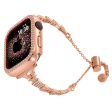 20mm Universal Smart Watch Copper Bracelet Tower Shape Design Replacement Band - Rose Gold Online