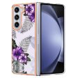 Deco Samsung Galaxy Z Fold5 phone cover - Purple Flower Fashion