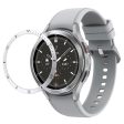 Samsung Galaxy Watch6 Classic 43mm Watch Bezel Ring Zinc Alloy Dial Bezel Adhesive Frame Ring Cover - Silver Online Hot Sale