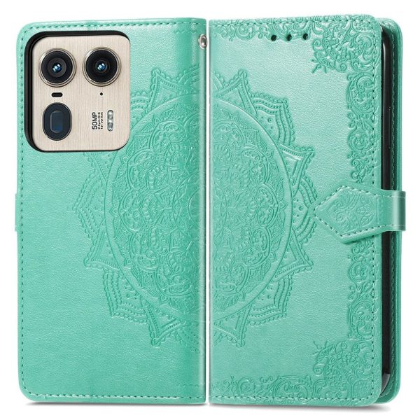 Mandala Motorola Edge 50 Ultra   Motorola Moto X50 Ultra leather case - Mint Green Discount