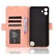 Modern-styled leather wallet case for Nothing CMF Phone 1 - Pink Hot on Sale