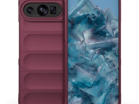 Soft gripformed Google Pixel 9 cover - Wine Red Online now