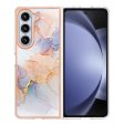 Marble design Samsung Galaxy Z Fold5 cover - Milky Way Marble White Supply