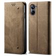 Jeans Samsung Galaxy A06 flip case - Khaki Hot on Sale