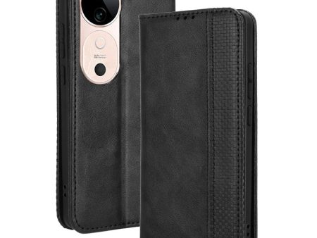 Bofink Vintage vivo S19 leather case - Black For Sale