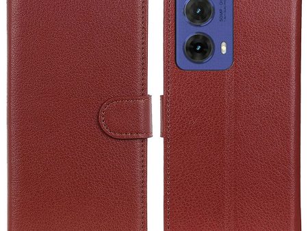 Classic Motorola Moto G85 flip case - Brown For Cheap