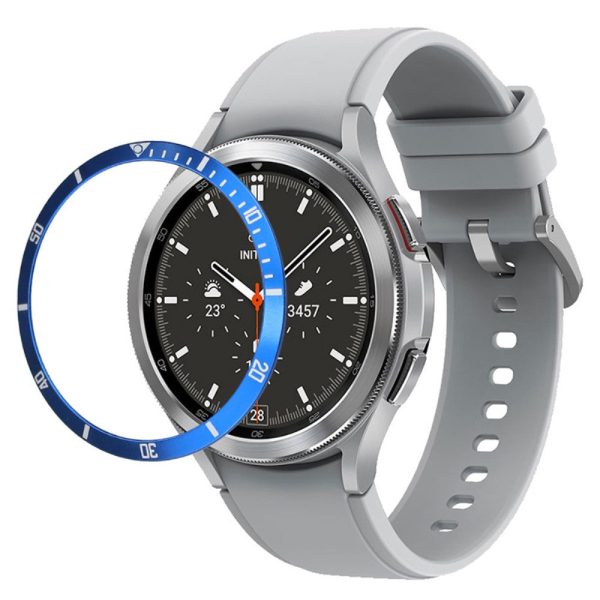 Samsung Galaxy Watch7   Watch6   Watch5   Watch4   44mm Watch Bezel Ring Zinc Alloy Dial Bezel Adhesive Frame Ring Cover - Blue Online