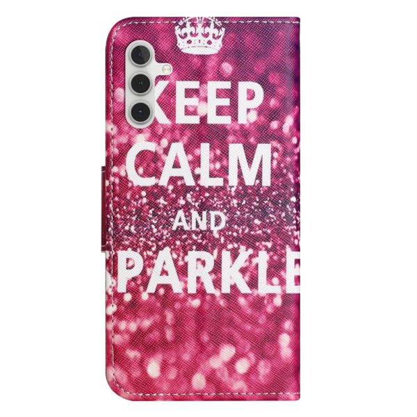 Butterfly Samsung Galaxy A16 Leather Case - Keep Calm And Keep Calm Sale