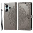 Mandala Xiaomi Redmi 13 leather case - Grey Discount