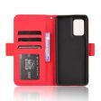 Modern-styled leather wallet case for Motorola Edge (2024) - Red Online now