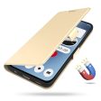 Smooth and thin premium Nothing CMF Phone 1 leather case - Gold Fashion