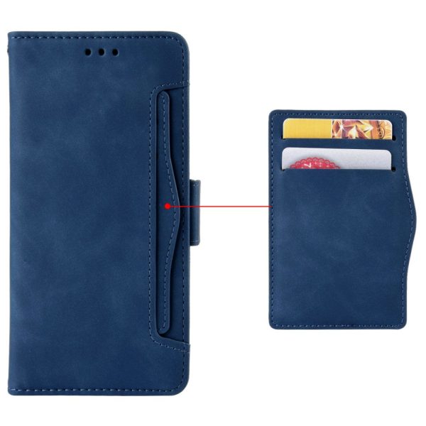 Modern-styled leather wallet case for OnePlus Ace 3 Pro - Blue Online Hot Sale