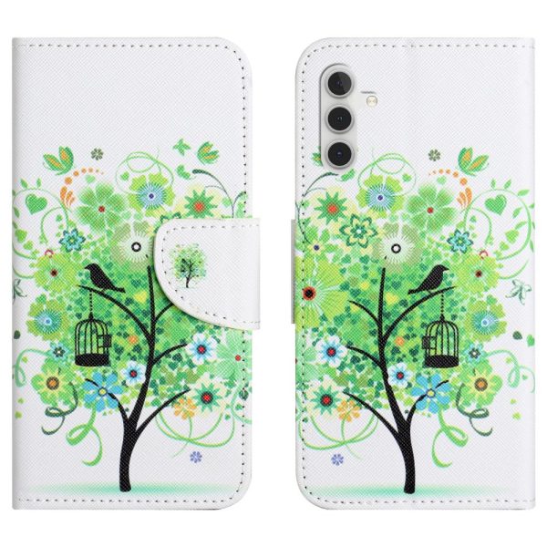 Butterfly Samsung Galaxy A16 Leather Case - Green Tree Supply