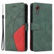 Textured Samsung Galaxy Xcover 7 leather case with strap - Green Fashion