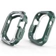 Apple Watch Series 4   5   6   SE   SE (2022) 44mm Watch Frame Case Bump Resistant+Flexible Protector - Green Online Hot Sale