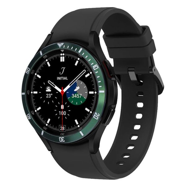 Samsung Galaxy Watch7   Watch6   Watch5   Watch4   40mm Watch Bezel Ring Zinc Alloy Dial Bezel Adhesive Frame Ring Cover - Green on Sale