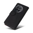 Textured OnePlus 12R leather case with strap - Black Fashion