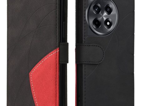 Textured OnePlus 12R   OnePlus Ace 3 leather case with strap - Black For Cheap