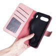 Two-color OnePlus Nord 4 leather flip case - Pink Cheap