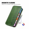 OnePlus Nord N30 SE leather case with a stylish rhombus imprint - Green For Discount