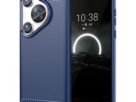 Carbon Flex Huawei Pura 70 Pro cover - Blue Online now