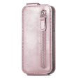 Vertical Xiaomi Redmi K70E   Xiaomi Poco X6 Pro flip phone case with zipper - Rose Gold Cheap