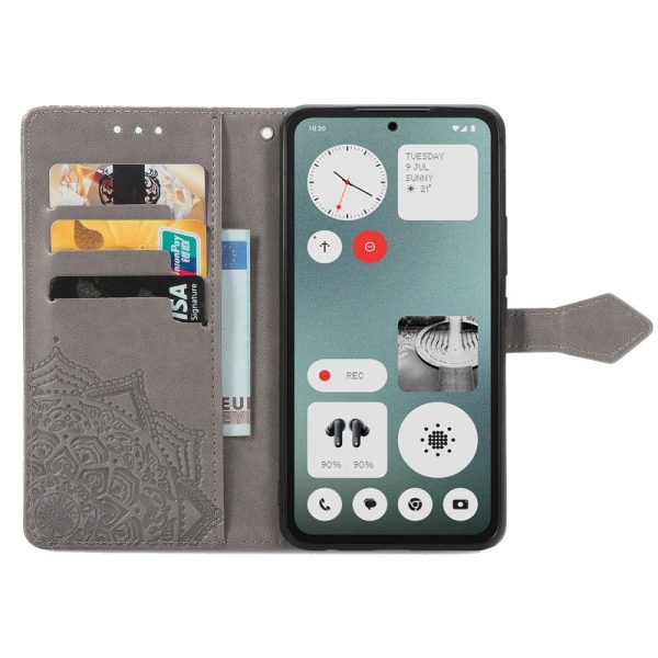 Mandala Nothing CMF Phone 1 leather case - Grey For Sale