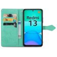 Mandala Xiaomi Redmi 13 leather case - Green Online Sale