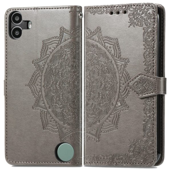 Mandala Nothing CMF Phone 1 leather case - Grey For Sale