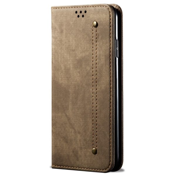 Jeans iPhone 16 flip case - Khaki Online