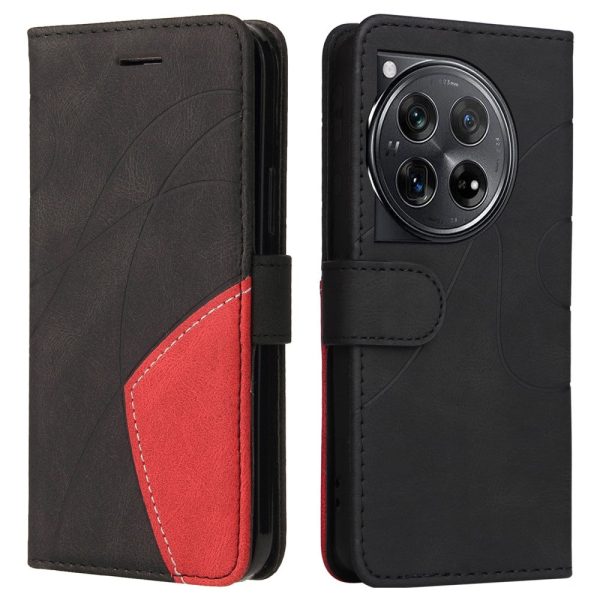 Textured OnePlus 12R leather case with strap - Black Fashion