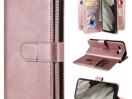 10-slot Google Pixel 7a wallet case - Rose Gold For Discount