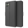 Smooth and thin premium Samsung Galaxy A06 leather case - Black on Sale