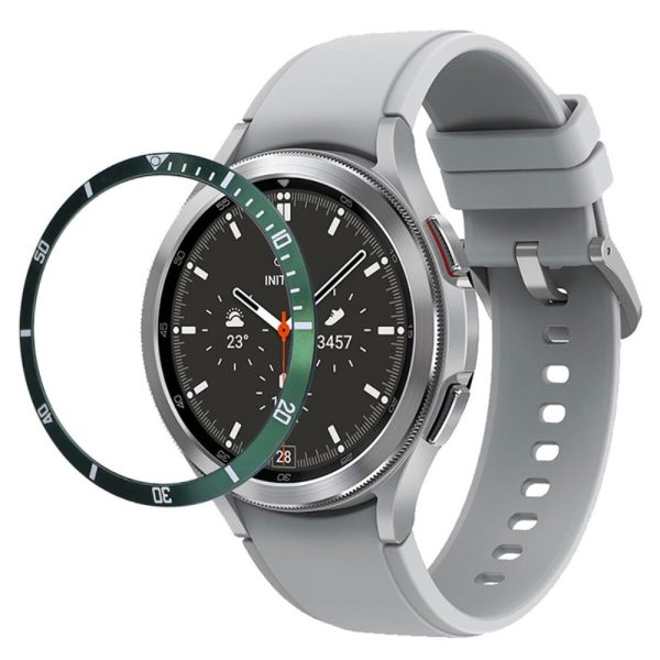 Samsung Galaxy Watch7   Watch6   Watch5   Watch4   40mm Watch Bezel Ring Zinc Alloy Dial Bezel Adhesive Frame Ring Cover - Green on Sale