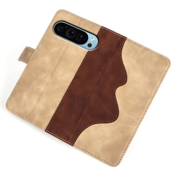 Two-color Google Pixel 9 leather flip case - Yellow Online Hot Sale