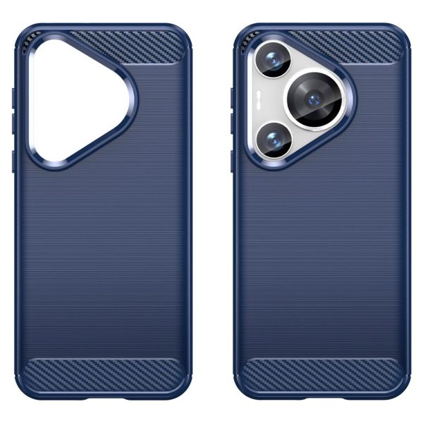 Carbon Flex Huawei Pura 70 Pro cover - Blue Online now